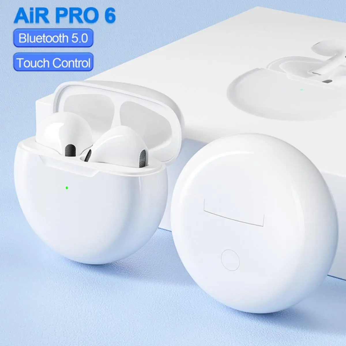 Tai nghe không dây Pro 6 TWS , tai nghe có Mic Fone Bluetooth , tai nghe thể thao, tai nghe Pro6 cho Apple iPhone Xiaomi Huawei, mới