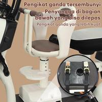 Gambar kursi jok bonceng anak motor matic full black edition Rotan anak Furniture Sandaran Furniture - putih dari Mimosa Baby Mall Kota Tangerang 4 Tokopedia