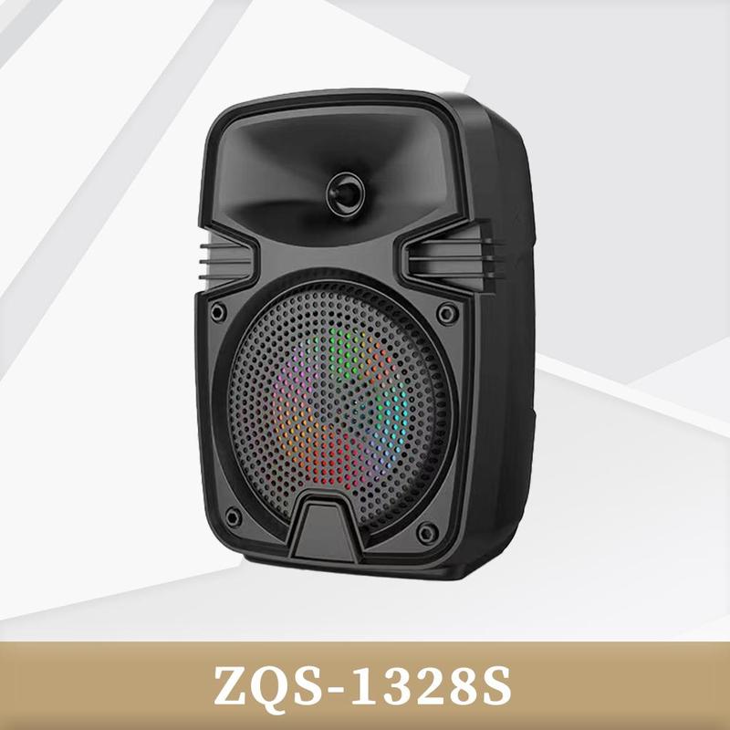 KOL KOC Loa Bluetooth ZQS-1328 Loa có trang bị đèn led có thể nhảy theo nhạc phù hợp nghe nhạc mọi thể loại thiết kế nhỏ gọn dễ mang theo. Tặng kèm dây sạc đi kèm Củ Loa Kem