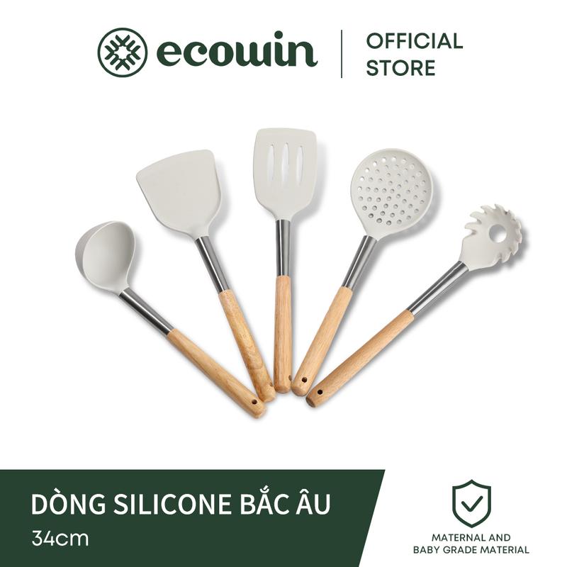 Thìa Silicon  Ecowin  Đồ Nấu Nướng Bằng Silicon  Chống Dính  An Toàn Thực Phẩm  Chịu Nhiệt Độ Cao  Dụng Cụ Nấu Ăn Và Dụng Cụ Nhà Bếp