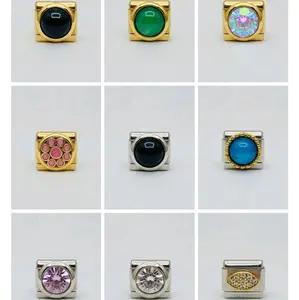 Symamu - Italian Bracelet Crystal Premium edition Gelang Titanium Anti Karat