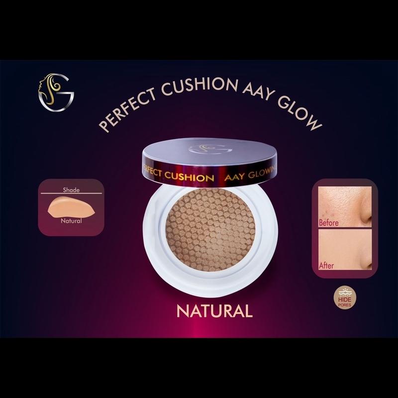 AAY GLOWING PERFECT CUSHION Concealer Foundation Waterproof Wajah Liquid 2