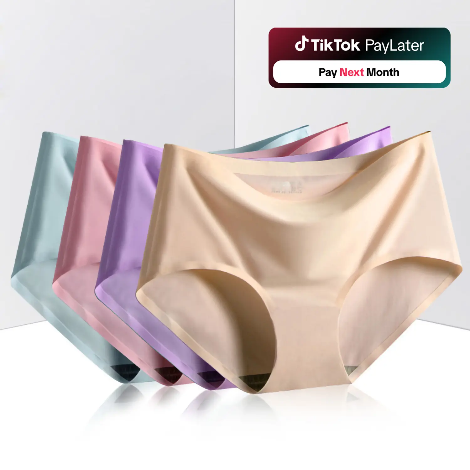 Umiwear Premium Quality Ice-silk Ladies Seamless Panty Women Underwear Comfortable Womenswear Panties