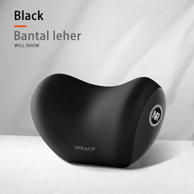 【COD】NIRACL Car Bantal Berkendara Mobil Set Penopang Leher dan Pinggang Hitam Bantal Leher Busa Memori Bantal Lumbar 1