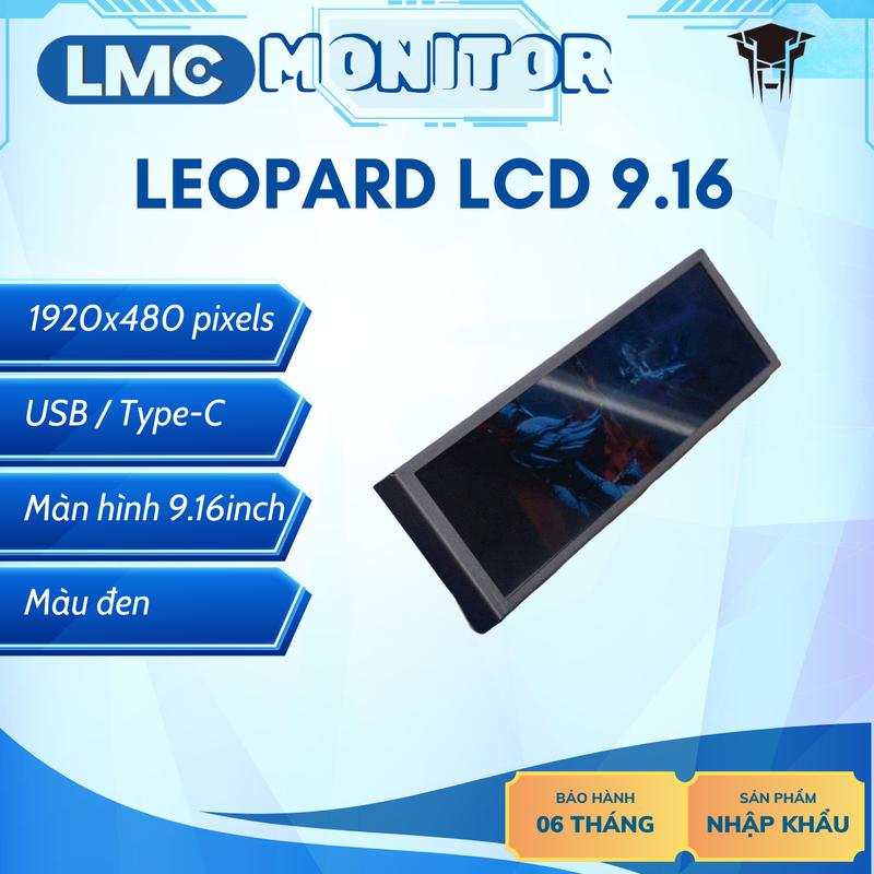 Màn hình phụ LEOPARD LCD 9.16inch - Tuỳ chỉnh giao diện / Hiển thị thông số / Trình chiếu video