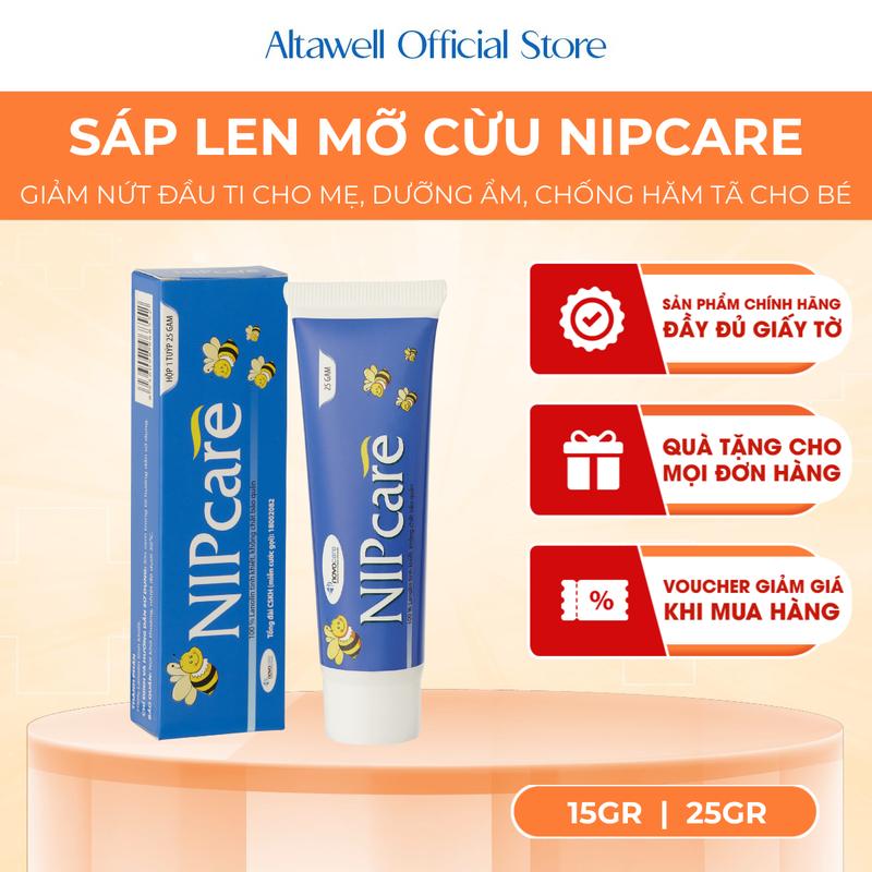 Kem Bôi Nứt Đầu Ti Nipcare -Hỗ Trợ Giảm Nứt Đầu Ti Cho Mẹ Hỗ Trợ Dưỡng Ẩm Làm Mềm Da Và Ngừa Hăm Tã Cho Bé