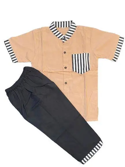 PROMO !!! SETELAN BAJU KOKO ANAK ROMPI TERBARU 2025 UMUR 2-9 TAHUN KOMBINASI BATIK Celana Katun Lembut Muslim   Nyaman Pendek 6