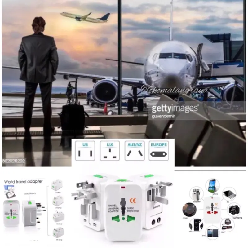 Adaptor Travel Universal Luar Negri - Model Terbaru Colokan 2