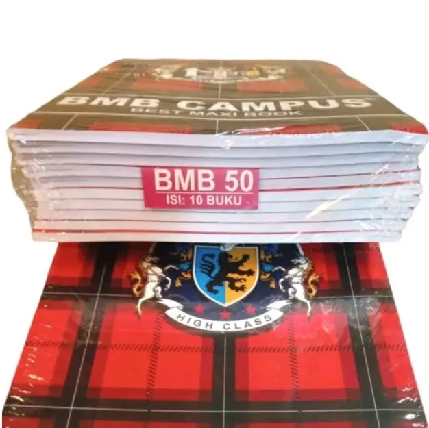 (3 pcs buku)Buku kampus /Buku campus maxi/buku boxy/buku maxi/buku  campus/buku  50 lembar/buku campus 50 lembar/buku maxi 50 lembar/Buku Nobel,BMB,Pilopin maxi/buku bmb(Merek rendom dengan ukuran dan jumlah lembar sama kwalitas sama)