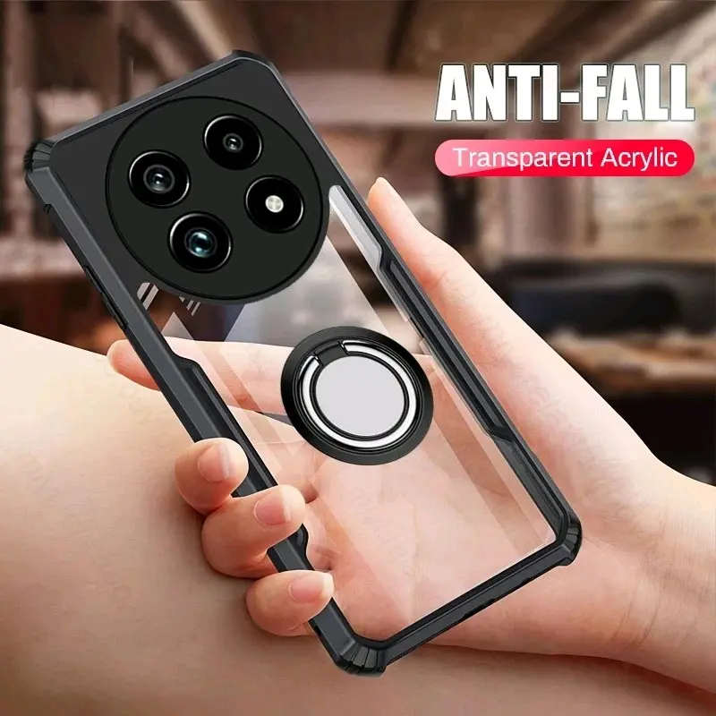 Case For Realme 13+ 12+ 12 PRO 12 5G 11 PRO+ 11 PRO 11 4G 10 PRO+ 10 PRO 10 4G 9 PRO+ 9 PRO 9 4G 9I 8 PRO 8 4G 8I 5I 5S 5 Shockproof With Ring Stand