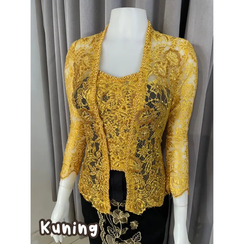 SIMONA KEBAYA - PAYET SASHI SERI 2 - (KEBAYA SAJA) PAYET METALIK GLOSSY Atasan Baju Wanita Wisuda Dewasa 5