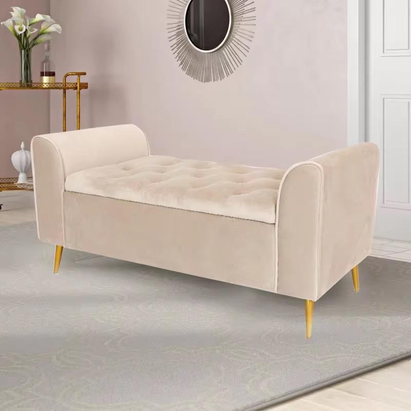 SOVIA- sofa multifungsi sofa penyimpanan sofa ruang tidur sofa kaki kayu sofa cantik sofa murah 7