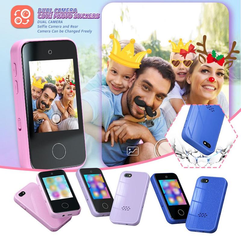 Điện thoại trẻ em với màn hình cảm ứng IPS 2,8 inch và camera HD để chụp ảnh và…