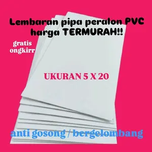 COD uk 5cm x 20cm lempengan Peralon datar ukuran Lembaran peralon pvc bisa cod harga termurah Proyektor Alat Miniatur Truk Kerajinan Toys