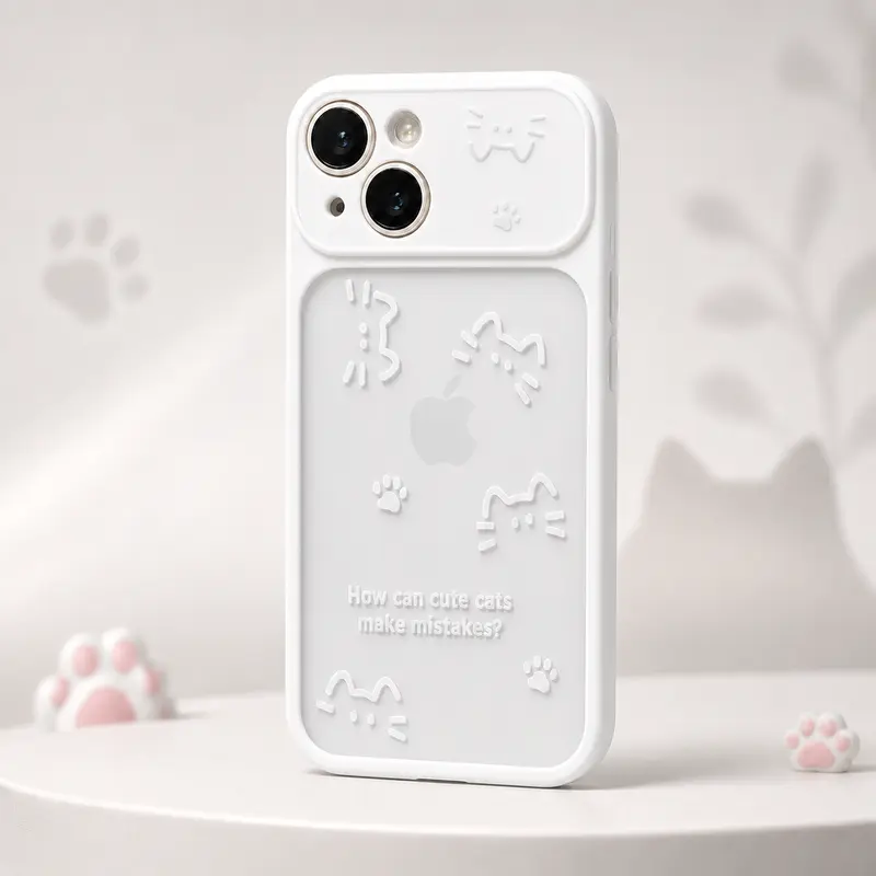 Casing HP Cat Series Soft Case Transparan Pelindung Kamera Premium ...