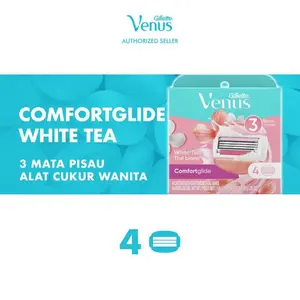 Gillette Venus Pencukur Comfortglide White Tea isi 4 Refill