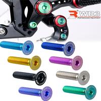 Gambar Paketan Baut Titanium WR3 Footstep RS Series WR3 Depan Ninja 150RR 250 Fi ZX25R ZX636 ZX6R / CBR 250RR / R25 MT25 - Ninja RR, Silver dari WR3 Kota Administrasi Jakarta Barat 2 Tokopedia