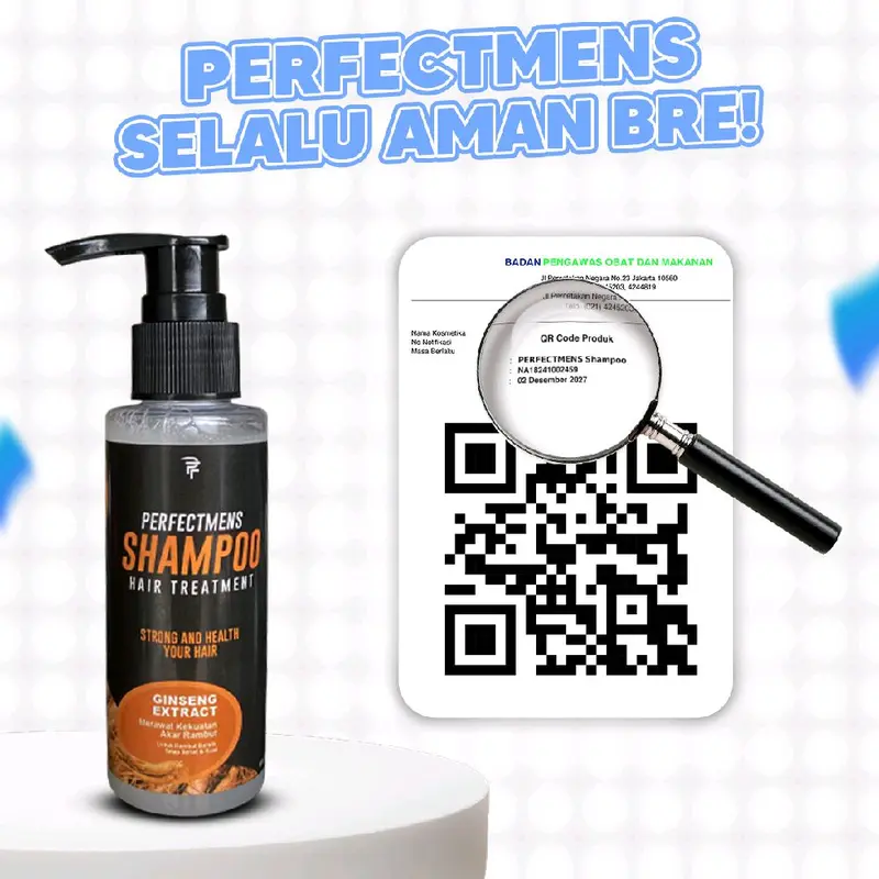 PAKET PELURUS RAMBUT PRIA PERFECTMENS PERAWATAN MELURUSKAN DAN MENUTRISI RAMBUT VITAMIN RAMBUT PRIA PERFECTMENS 3