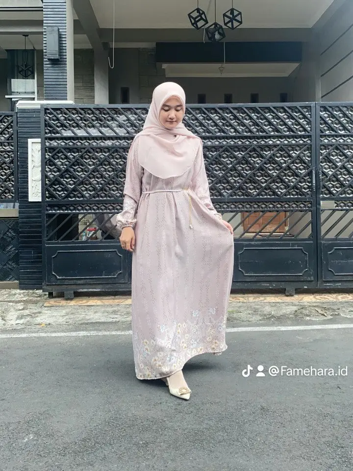 Famehara.id Farra Dress Raya Series 2025 Luxury Silky premium Terbaru Kekinian