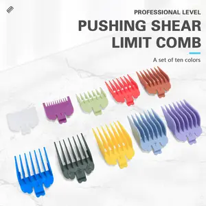 10Pcs Hair Clipper Guards Barber Accessories Professional Trimmer Attachment Limit Combs Replacement Guards Set