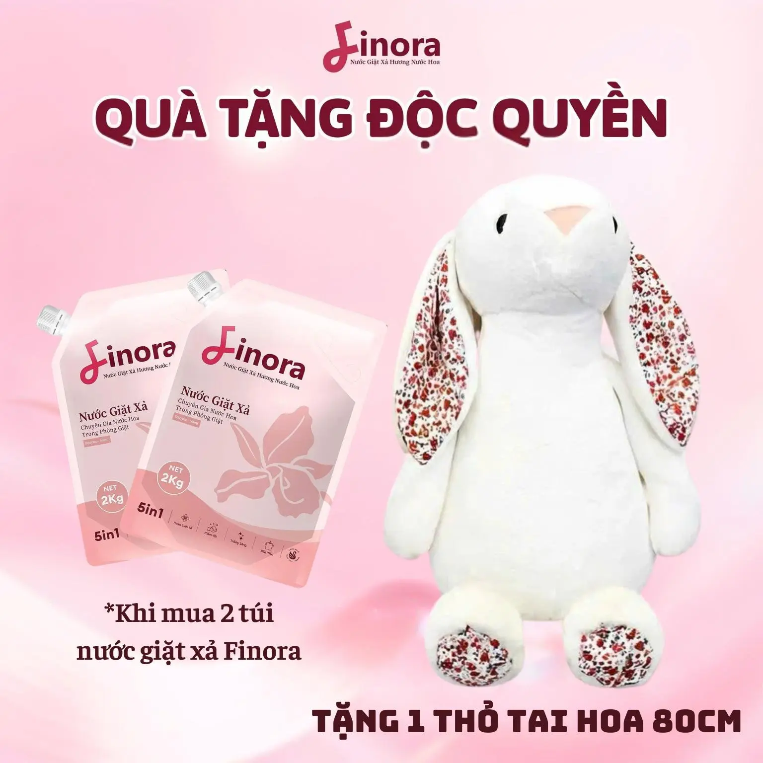 [Deal Sốc- Mua Là Có Quà] Combo 2 túi nước giặt tặng 1 Thỏ- Mùi hương Rosé Mystique sang trọng - Chuyên Gia Nước Hoa Trong Phòng Giặt -“ Quà Tặng Không Cần Hiển Thị Trong Giỏ- Mua Là Có Quà “