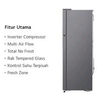 Gambar Kulkas LG 2 pintu 202L GNB202SFIF Smart inverter Kulkas inverter 2 pintu GNB202 dari J B J Kota Administrasi Jakarta Selatan 2 Tokopedia