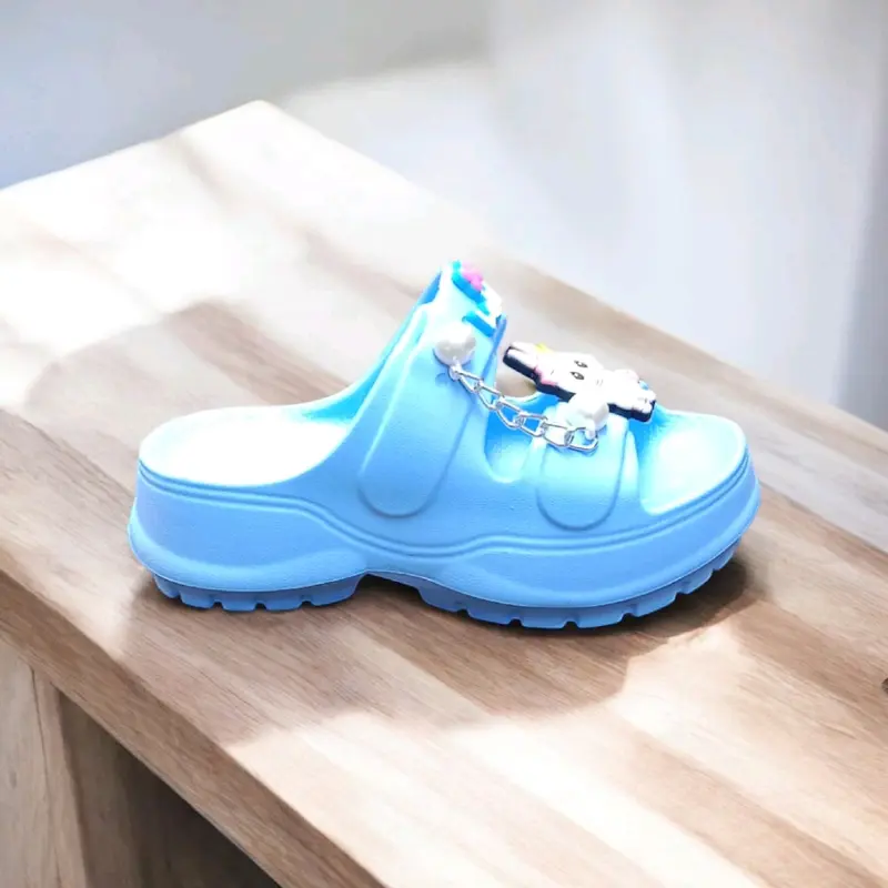 Sandal Selop Anak Perempuan Labubu Rantai Terbaru - Sepatu Anti Slip 2424 Rantai Kaki Fashion 7