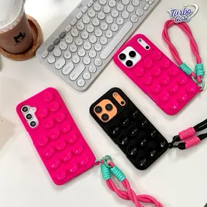 TURBO-Case Gurita With Cute Charm Case for SAMSUNG A07/A15/A16/A17/A25/A26/A36/A56/A35/A55/A54/S22/S23/S24/S25 FE ULTRA Softcase Anti Slip Lucu