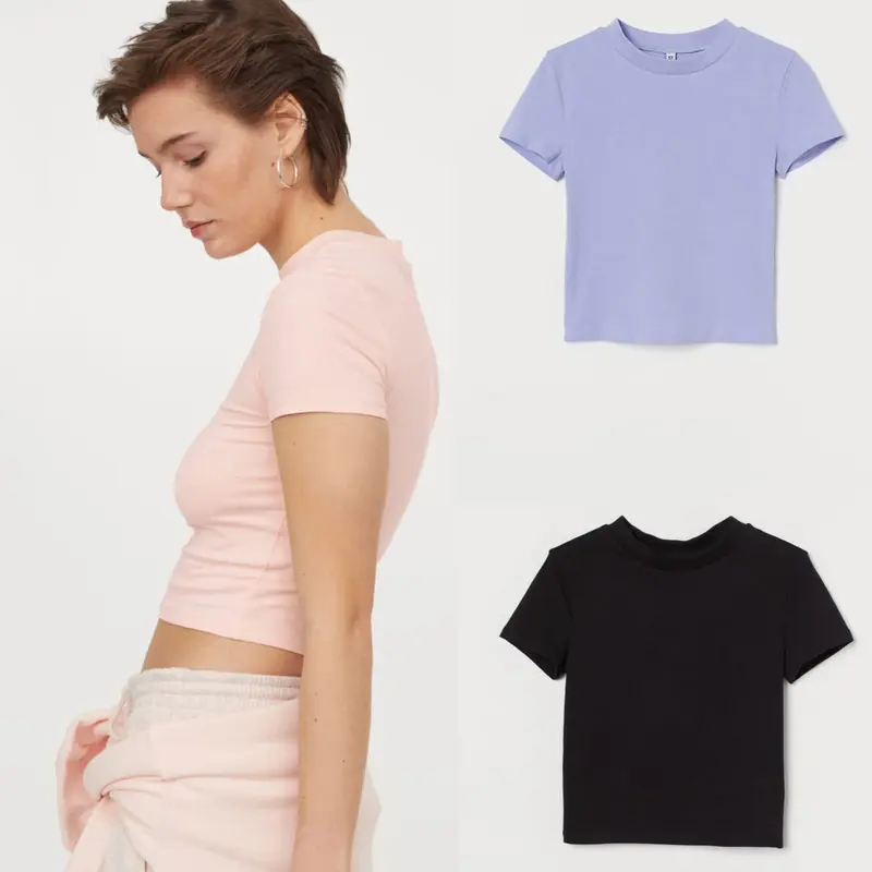T-Shirt HM Basic Cropped top | Basic Tee Crop 3