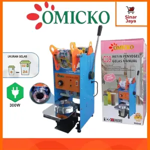 OMICKO C-37 / C-39 Cup Sealer / Mesin Press Plastik Gelas 12-24 Oz (300 W)