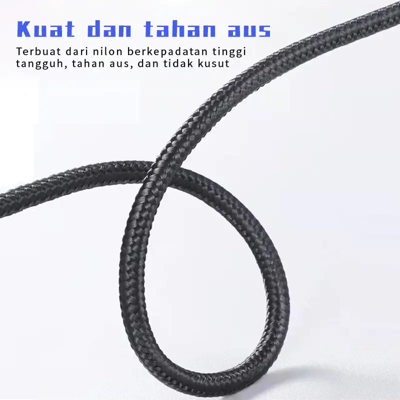 Kabel Pengisian Cepat 120W dengan Panjang 3.0A Kabel data Fast Charging USB Micro / USB Type C 1M Kabel Pengisi Daya untuk Samsung Xiaomi Vivo Oppo Huawei Quality Dikepang Kabel Data 6