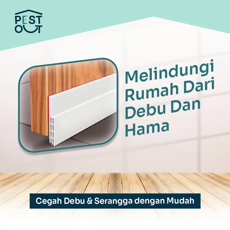 Penutup Celah Pintu Door Bottom Seal Penghalang Bawah Pintu Tahan Angin Debu Serangga Dan Air 1
