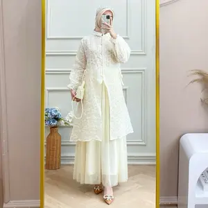 Myrkalla - Serra Tunik Flower Embroidery - Tunik Lebaran NON FURING