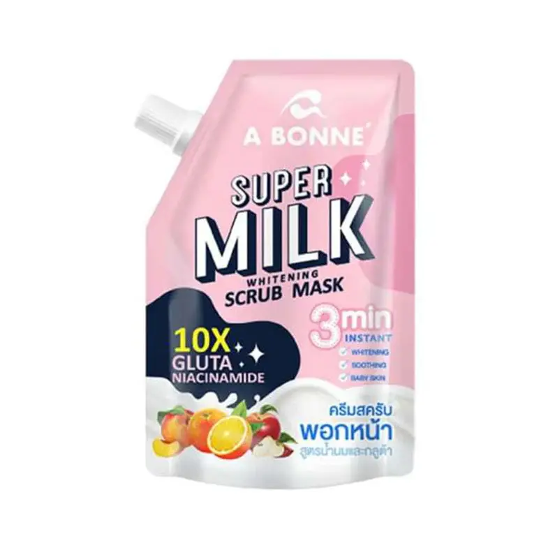 A Bonne Super Milk Whitening Scrub Mask for Smooth and Radiant Skin - Skincare