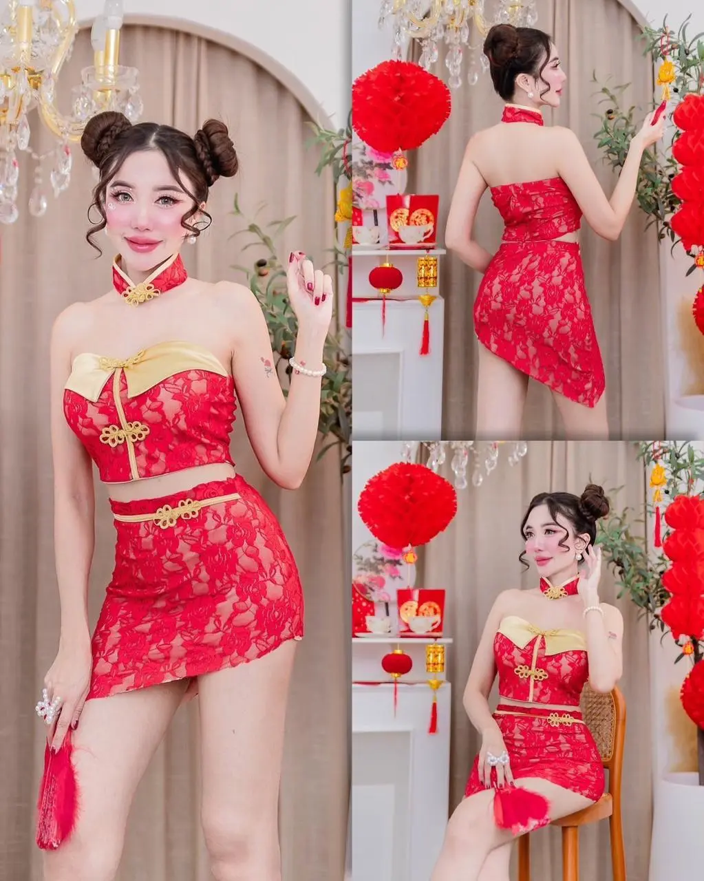 COSTUM IMLEK/SETELAN BAHAN BRUKAT KOMBINASI