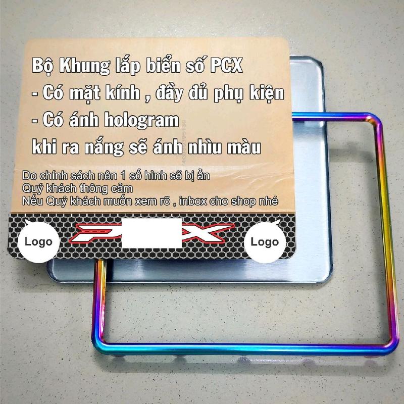  Mẫu  2  Khung lắp biển số Titan các dòng xe máy Phụ Tùng 