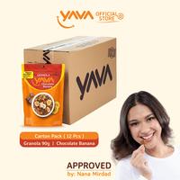 Gambar YAVA Carton Pack Granola Chocolate Banana ( 12 x 90g ) dari YAVA Bali Kota Administrasi Jakarta Timur 1 Tokopedia