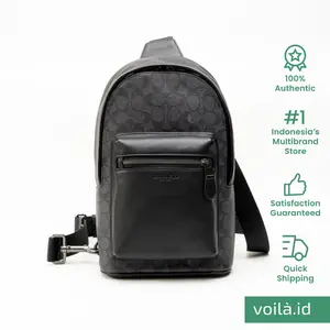 Voilaid West Pack in Signature Canvas Charcoal Black
