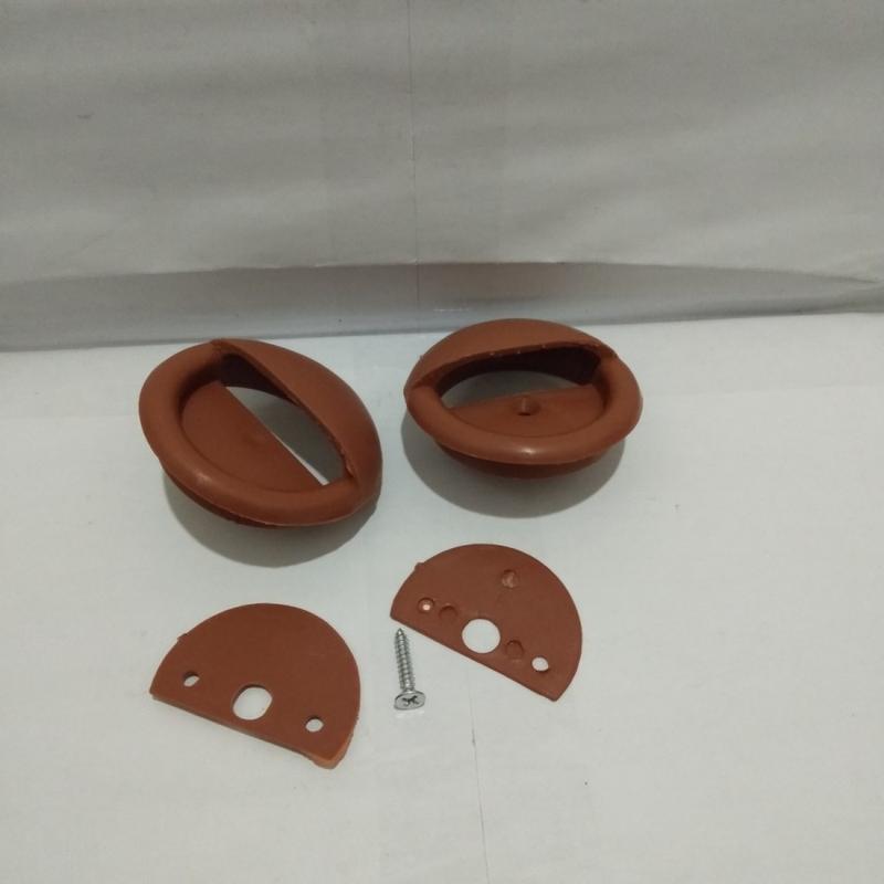 Product Introduction of Bathroom Fixture Accessories Tarikan Pintu Bulat Kamar Mandi PVC Gagang Panjang PVC Kunci Pintu Bulat WC Grendel pintu wc antik putih 4