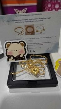 Product Review of Kalung Jantung, Berkabut, Aksesori untuk Wanita Kerongsang, Keluli Tahan Karat, Tidak Luntur, Tiada Alahan, Sentuhan Ringan, Kotak Percuma from V**i s**m 2
