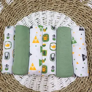 Bedong Jumbo Ukuran 90x110 Cm Unisex Katun PE Double Alas Tidur Bayi Newborn Laki-Laki Desain Unik & Nyaman