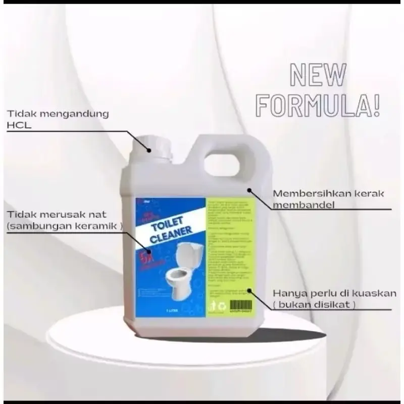 SONIC Toilet Cleaner pembersih kerak toilet keset kamar Pembersih Noda Kerak Toilet Kloset 1 Liter Produk 100% original ampuh Pembersih Kerak Toilet Kemasan 1 Liter / Keramik / Kran / Stainless / Kloset / Cairan Ajaib By Sonic Shower 6