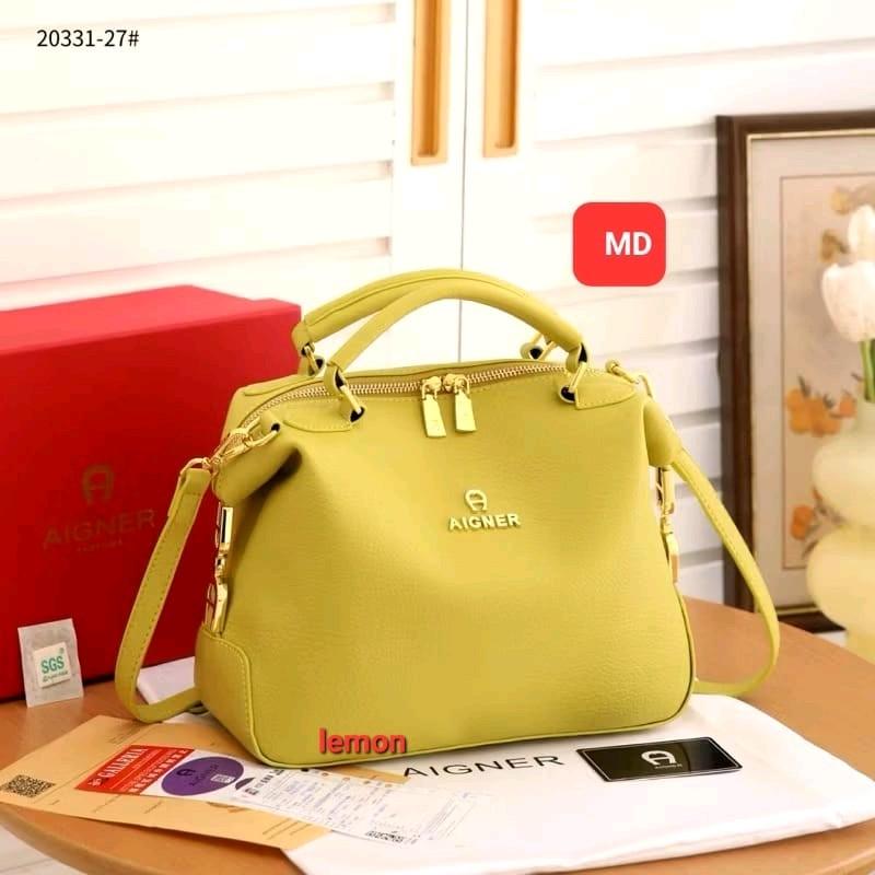 1708] Tas Aigner Hobo Big Ukuran Besar 29x12x20cm Kulit Berat