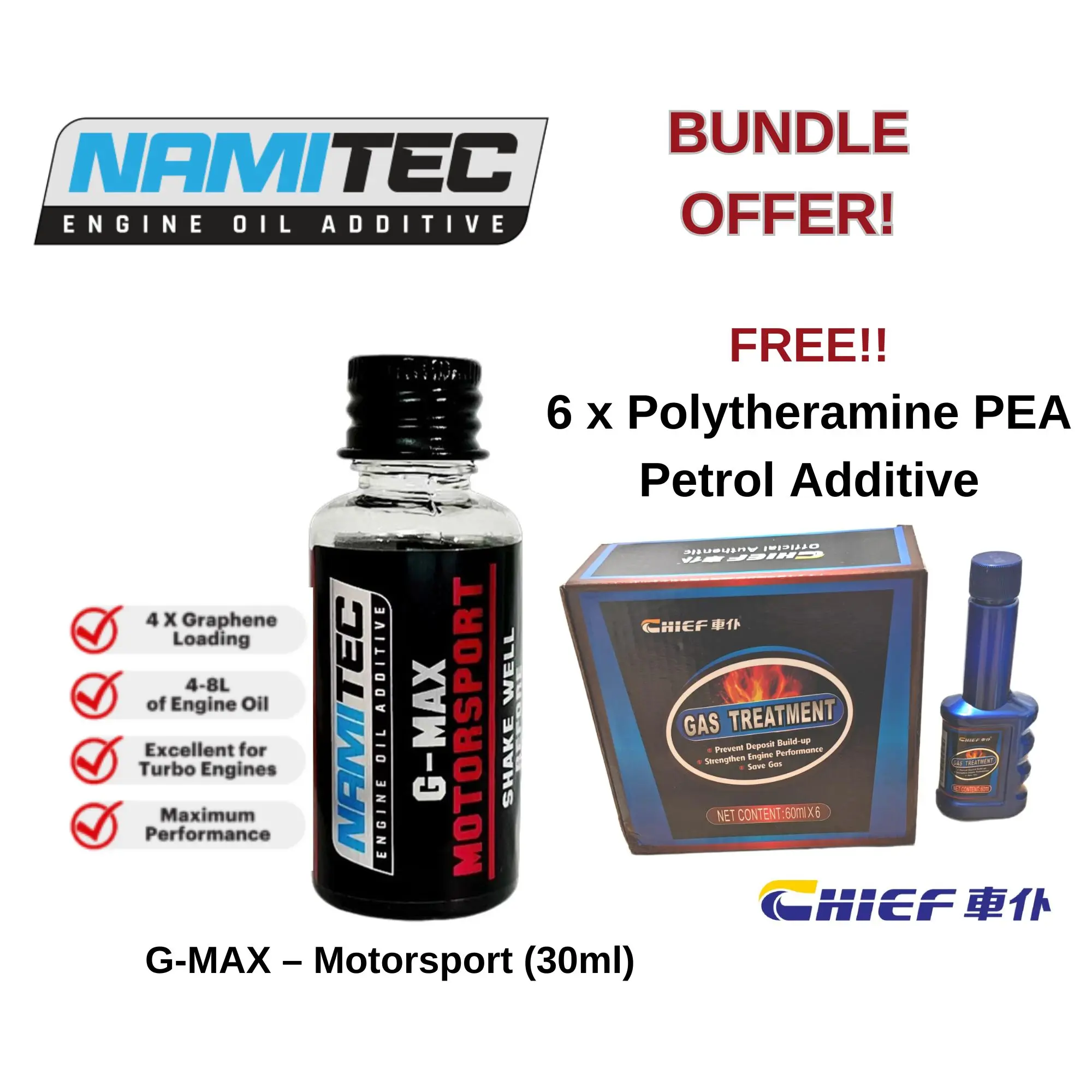 [FREE!] 6 x Fuel Additive with NAMITEC G-MAX Motorsport