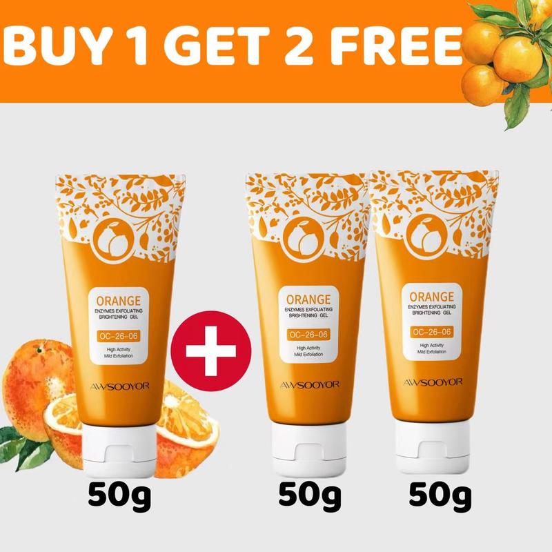 Gel tẩy tế bào chết, 50g * 3,Hương cam máu, Làm Sạch Da,Dưỡng Ẩm, Thích Hợp Cho Nam Và Nữ, Làm Sạch Nhẹ Nhàng, Tẩy Tế Bào Chết Mặt, Mua 2 Tặng 1 Khuyến Mãi Miễn Phí ttbc manyo Skincare