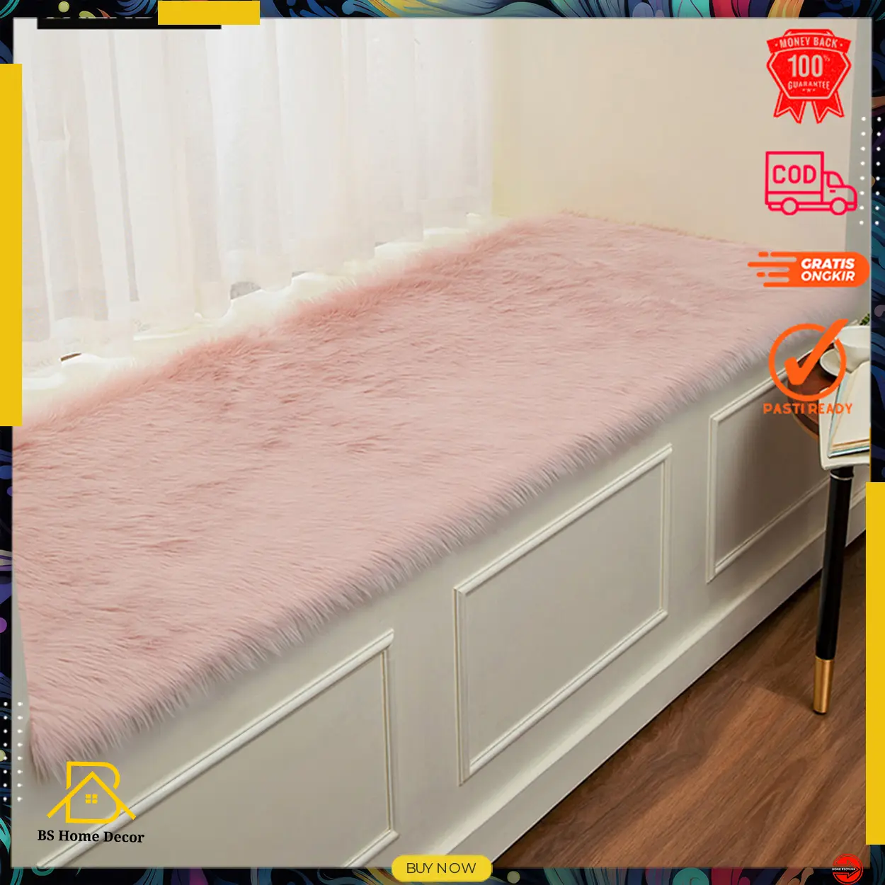 KAIN  taplak BULU RASFUR RAFSUR UKURAN 150 X 50 CM.