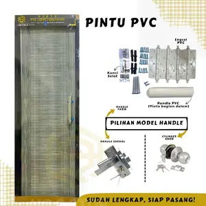 {READY STOCK} Pintu PVC Kamar Mandi dengan Motif Garis