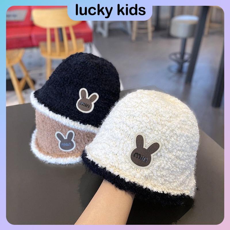  Mũ Bucket Nhồi Bông Cho Trẻ Em Thiết Kế Hình Thỏ Đáng Yêu Mũ Finisherman Ấm Áp Dành Cho Bé Gái Mũ Bucket Dệt Kim Thích Hợp Cho Mùa Đông Mũ Công Chúa Thường Ngày 