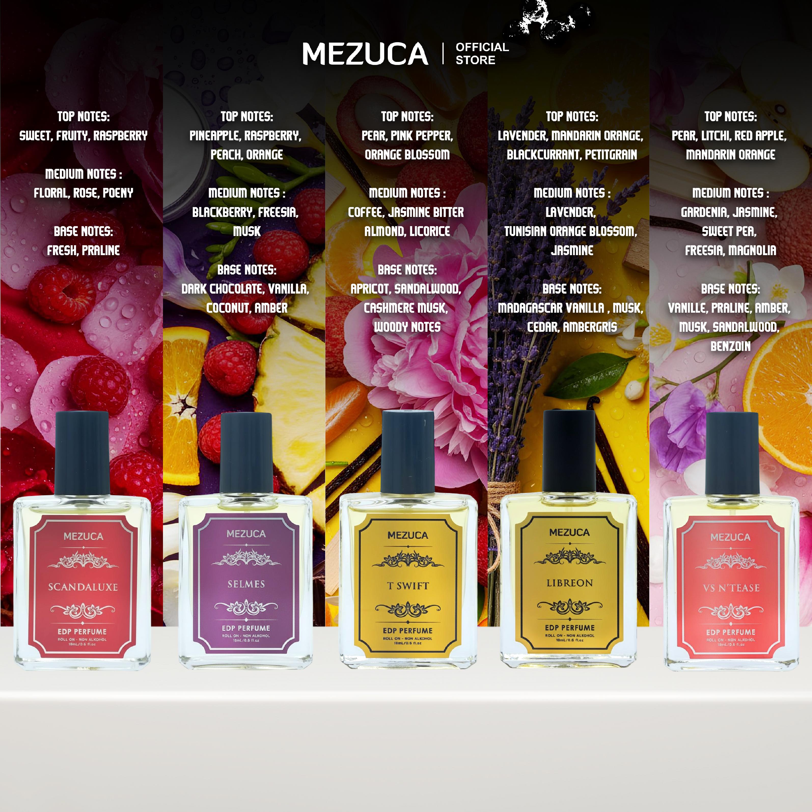 #SP [Dapat 2 Botol] Parfum Non Alkohol Mezuca Inspira Series 18mL Eau De Parfume Unisex Pria Wanita