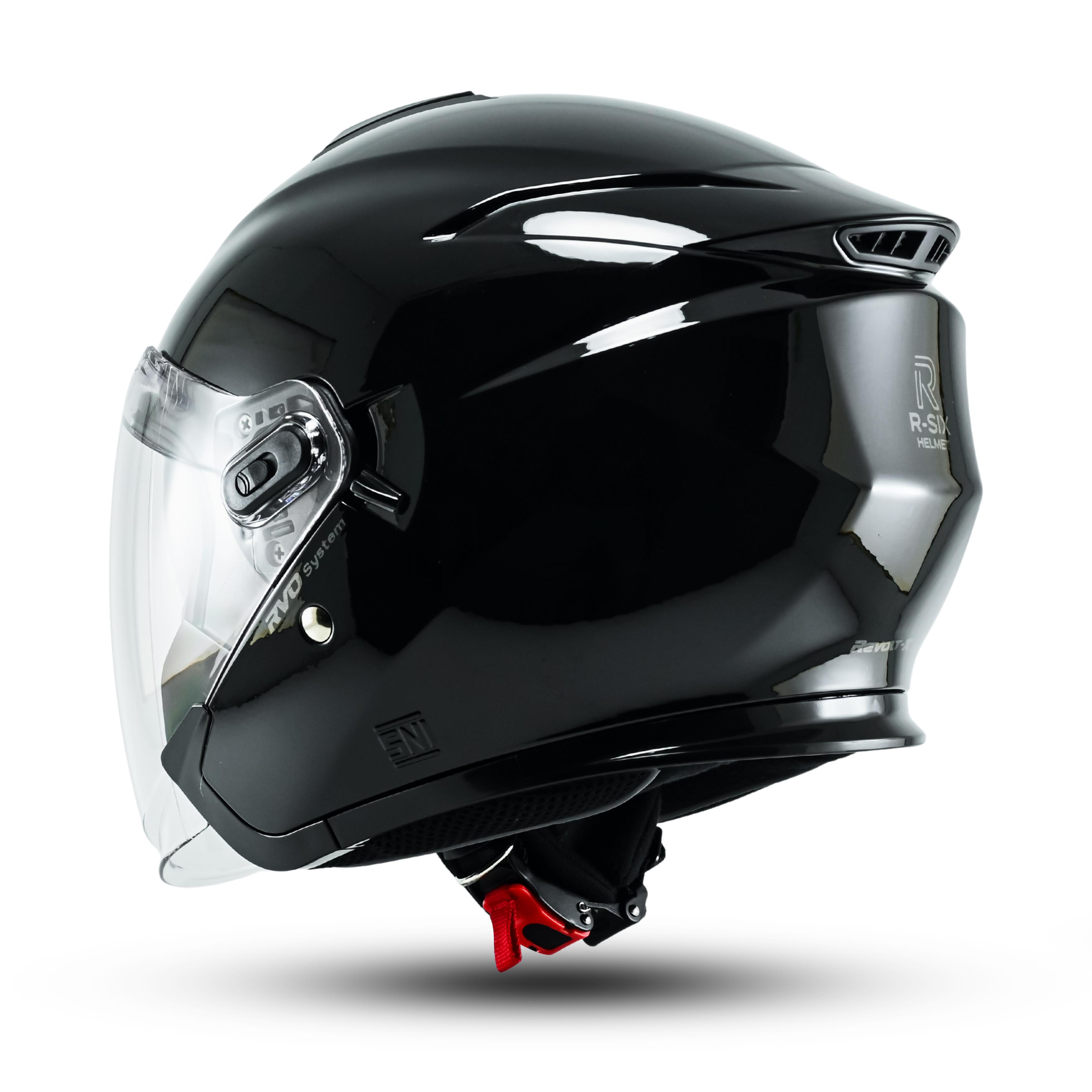 Helm Half Face Rsix Revolt X Terbaru Premium Kekinian Helm Helm Cowo Keren Double Visor SNI